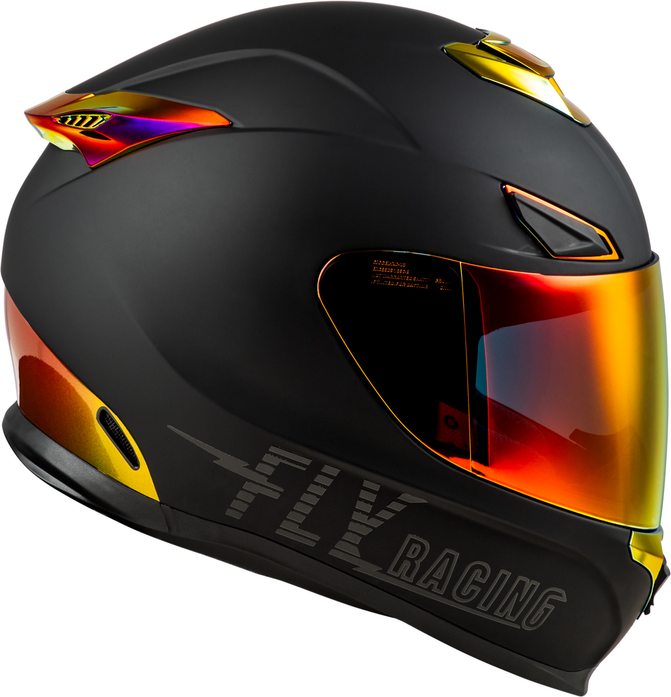 Fly Racing Sentinel Recon Helmet - Matte Black/Fire Chrome - 73-8427 -