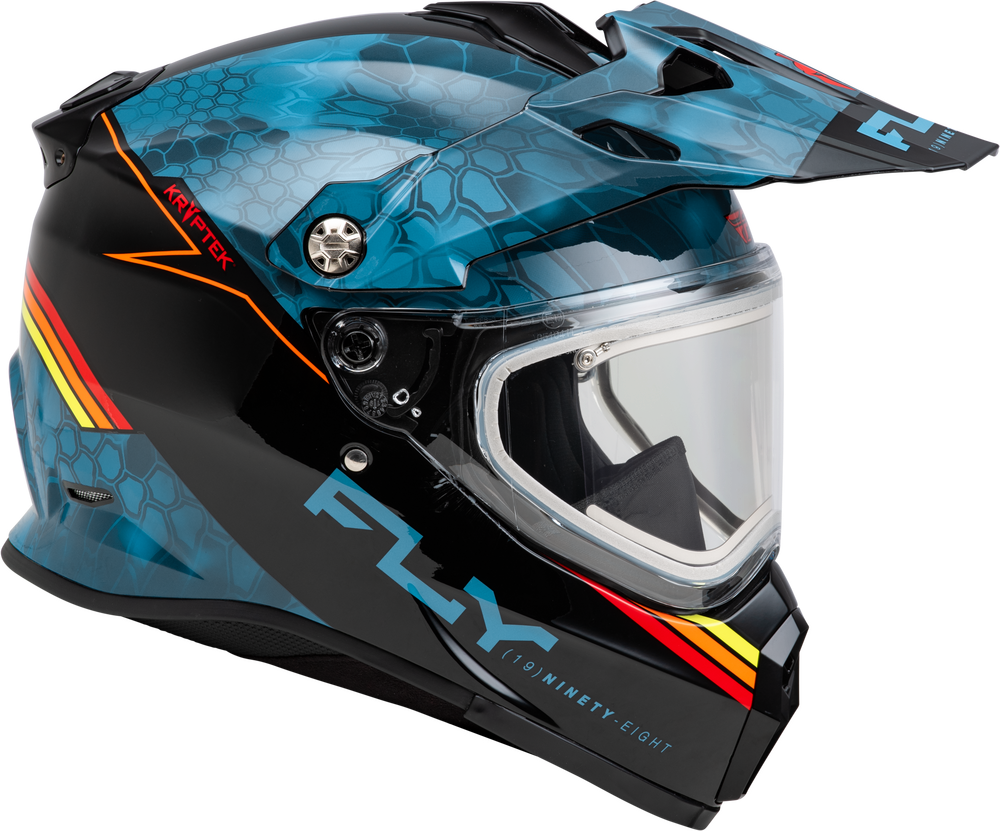 Fly Racing Trekker Cold Weather Kryptek Conceal Helmet Electric Shield - 73-31362 - Slate/Black/Red