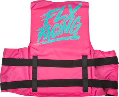 Fly Racing Nylon Flotation Life Vest - 221-30414 - Pink/Teal