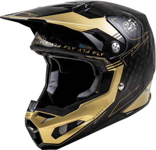 Fly Racing Formula S Carbon Legacy Helmet (2024) - 73-4446 - Black/Gold