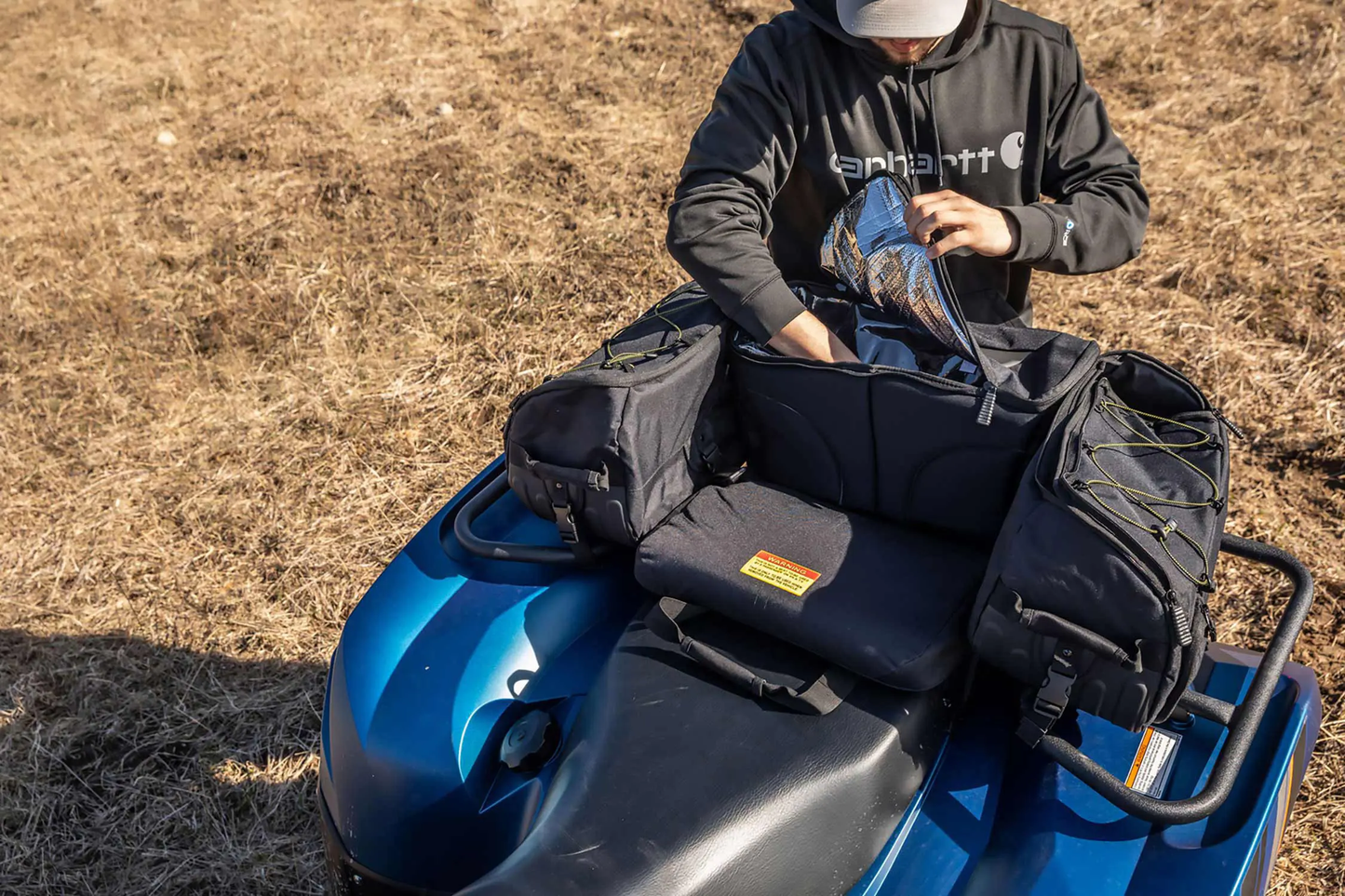 Kolpin Atv Matrix Seat Rack Bag - Black