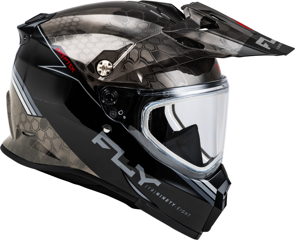 Fly Racing Trekker Cold Weather Kryptek Conceal Helmet Dual Shield - 73-31357 - Black/Grey/White