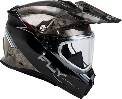 Fly Racing Trekker Cold Weather Kryptek Conceal Helmet Dual Shield - 73-31357 - Black/Grey/White