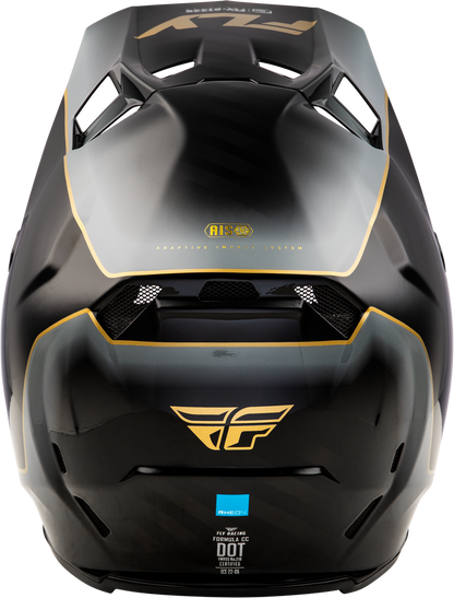 Fly Racing Formula CC Underglow Helmet - Black/Grey/Gold - M73-4351 -