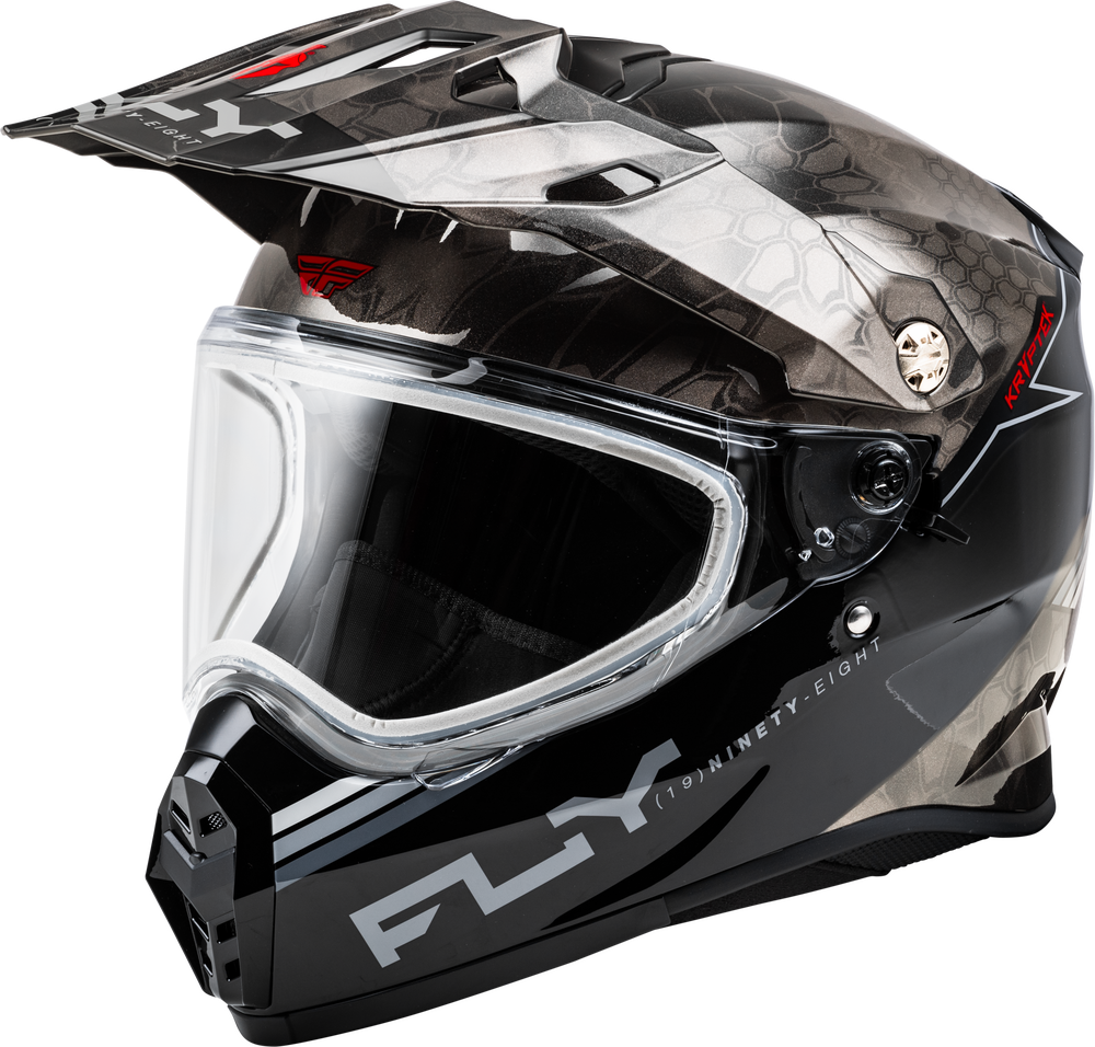Fly Racing Trekker Cold Weather Kryptek Conceal Helmet Dual Shield - 73-31357 - Black/Grey/White