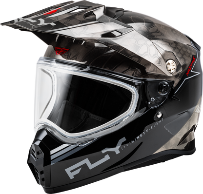 Fly Racing Trekker Cold Weather Kryptek Conceal Helmet Dual Shield - 73-31357 - Black/Grey/White