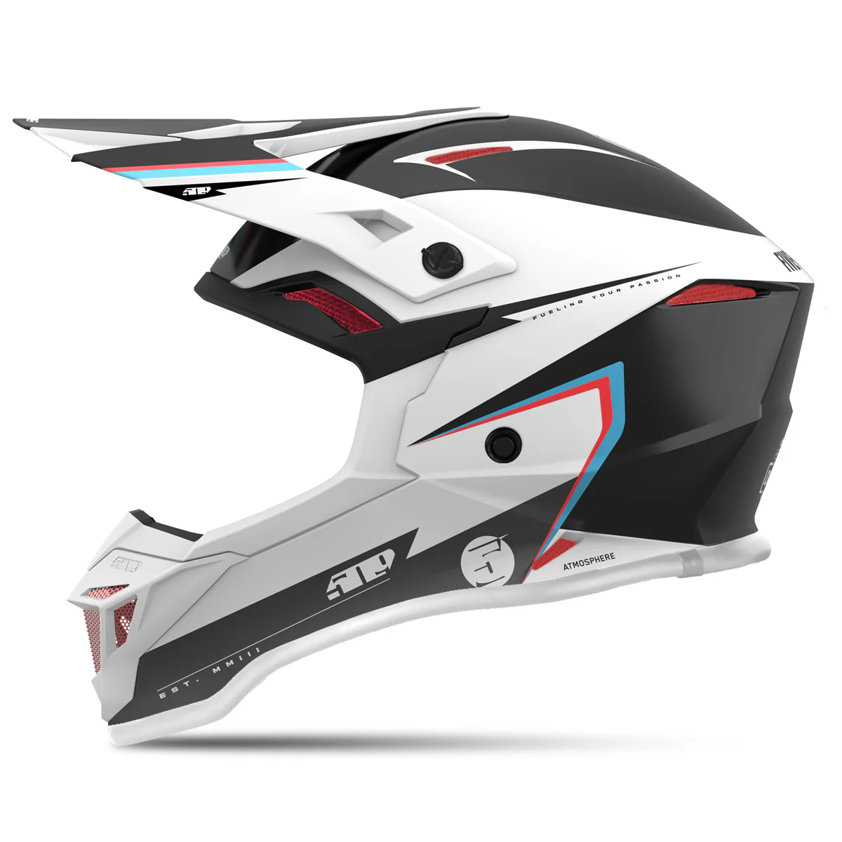 509 Atmosphere Offroad Helmet - Sci-Fi Coral