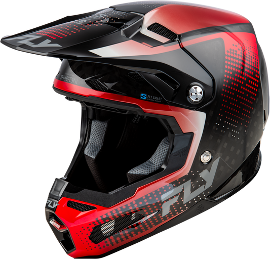 Fly Racing Formula S Carbon Protocol Helmet - Black Carbon/Red