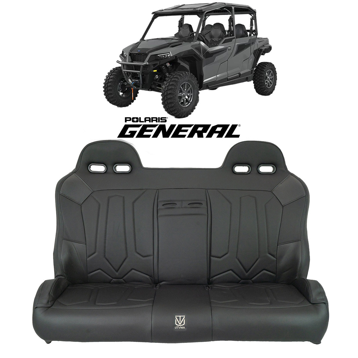 General 1000 Rear Bench Seat W Harnesses (2017-2025)