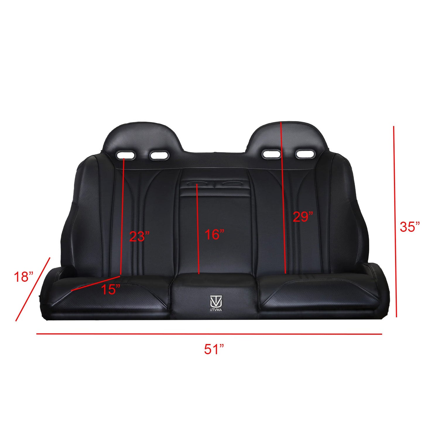 RZR 4 PRO (Turbo R, Pro R, Pro) Rear Bench Seat W Harnesses (2020-2025)