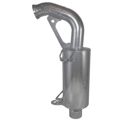 SLP Competition Series Silencer for 2021-22 Ski-Doo 600 & 850 GEN 4 Chassis Models - Polished Silver Ceramic - 09-342