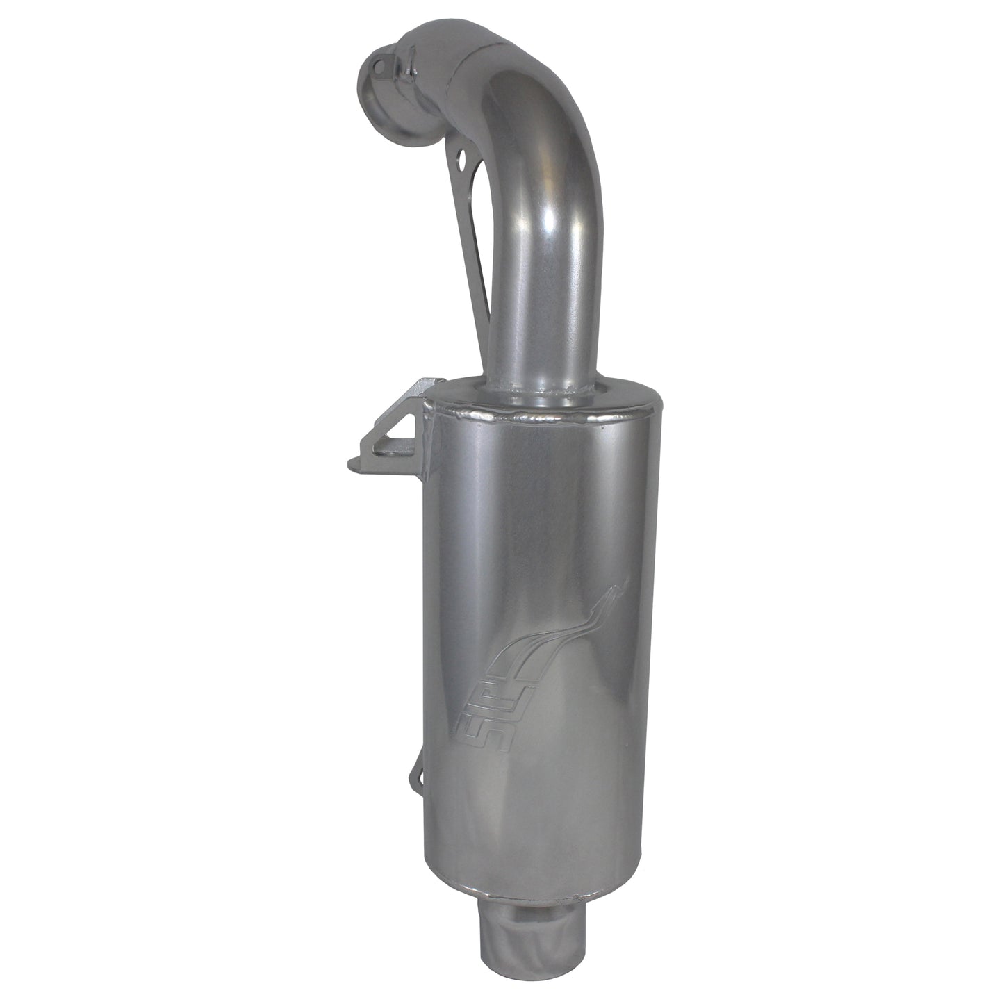 SLP Competition Series Silencer for 2021-22 Ski-Doo 600 & 850 GEN 4 Chassis Models - Polished Silver Ceramic - 09-342