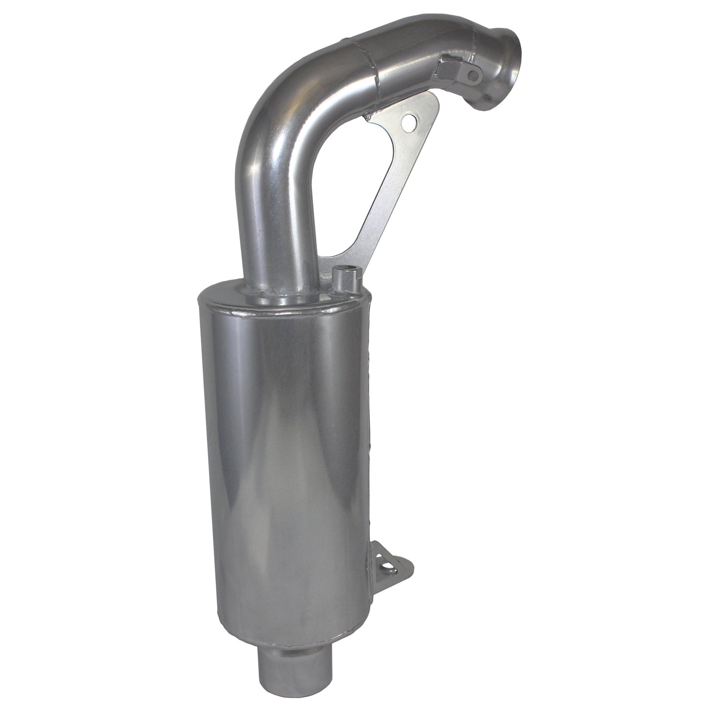 SLP Competition Series Silencer for 2021-22 Ski-Doo 600 & 850 GEN 4 Chassis Models - Polished Silver Ceramic - 09-342