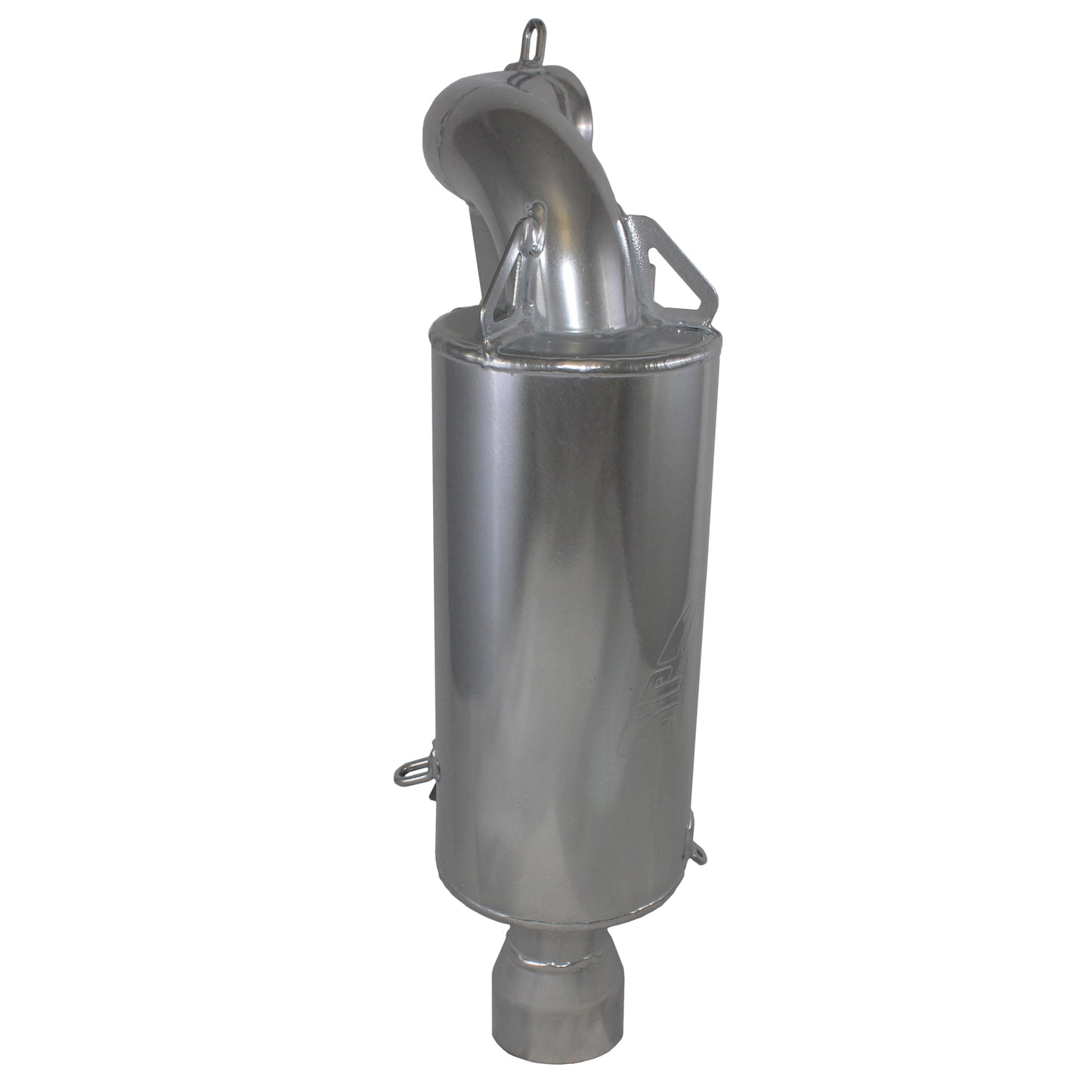 SLP Competition Series Silencer for 2021-25 Polaris 650, 850, & 9R MATRYX Chassis Models - Polished Silver Ceramic - 09-332