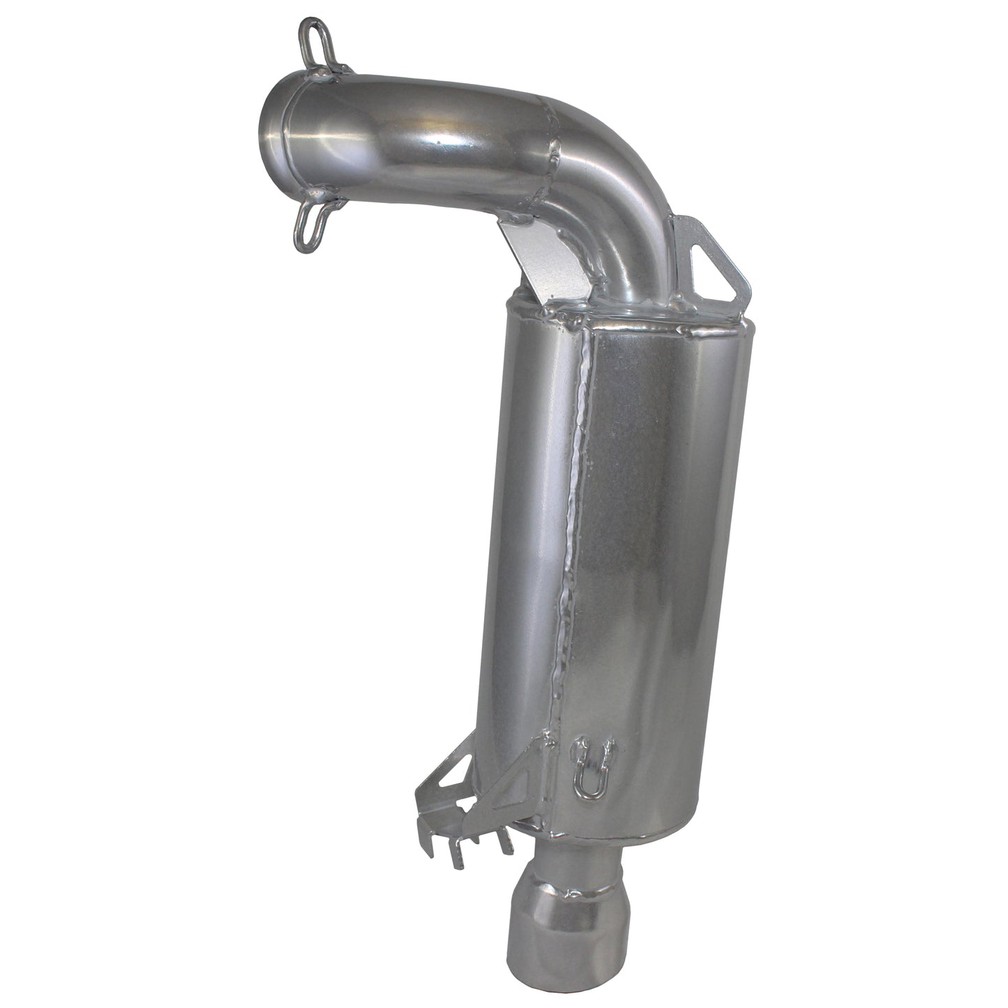 SLP Competition Series Silencer for 2021-25 Polaris 650, 850, & 9R MATRYX Chassis Models - Polished Silver Ceramic - 09-332