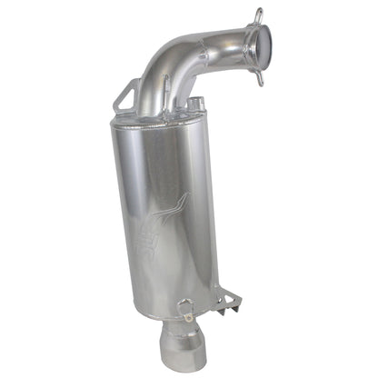 SLP Competition Series Silencer for 2021-25 Polaris 650, 850, & 9R MATRYX Chassis Models - Polished Silver Ceramic - 09-332