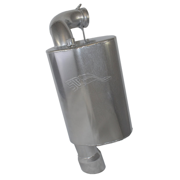 SLP Lightweight Series Silencer - Polished Silver for Polaris AXYS 850 models - 09-329