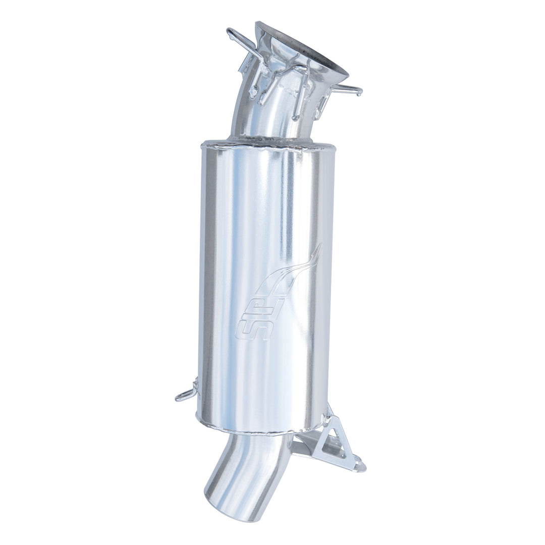 SLP Competition Series Silencer for 2023 Ski-Doo 850 Turbo GEN 5 Chassis Models - Polished Silver Ceramic - 09-346