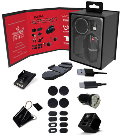 UClear Motion 4 Lite Bluetooth Helmet Audio System - Single Kit