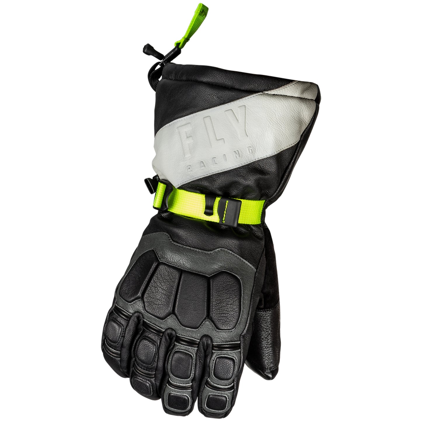 Fly Racing Glacier Gloves - Black/Grey/Hi-Vis - 363-3941