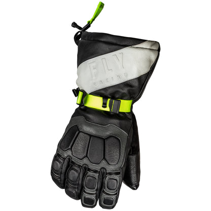 Fly Racing Glacier Gloves - Black/Grey/Hi-Vis - 363-3941