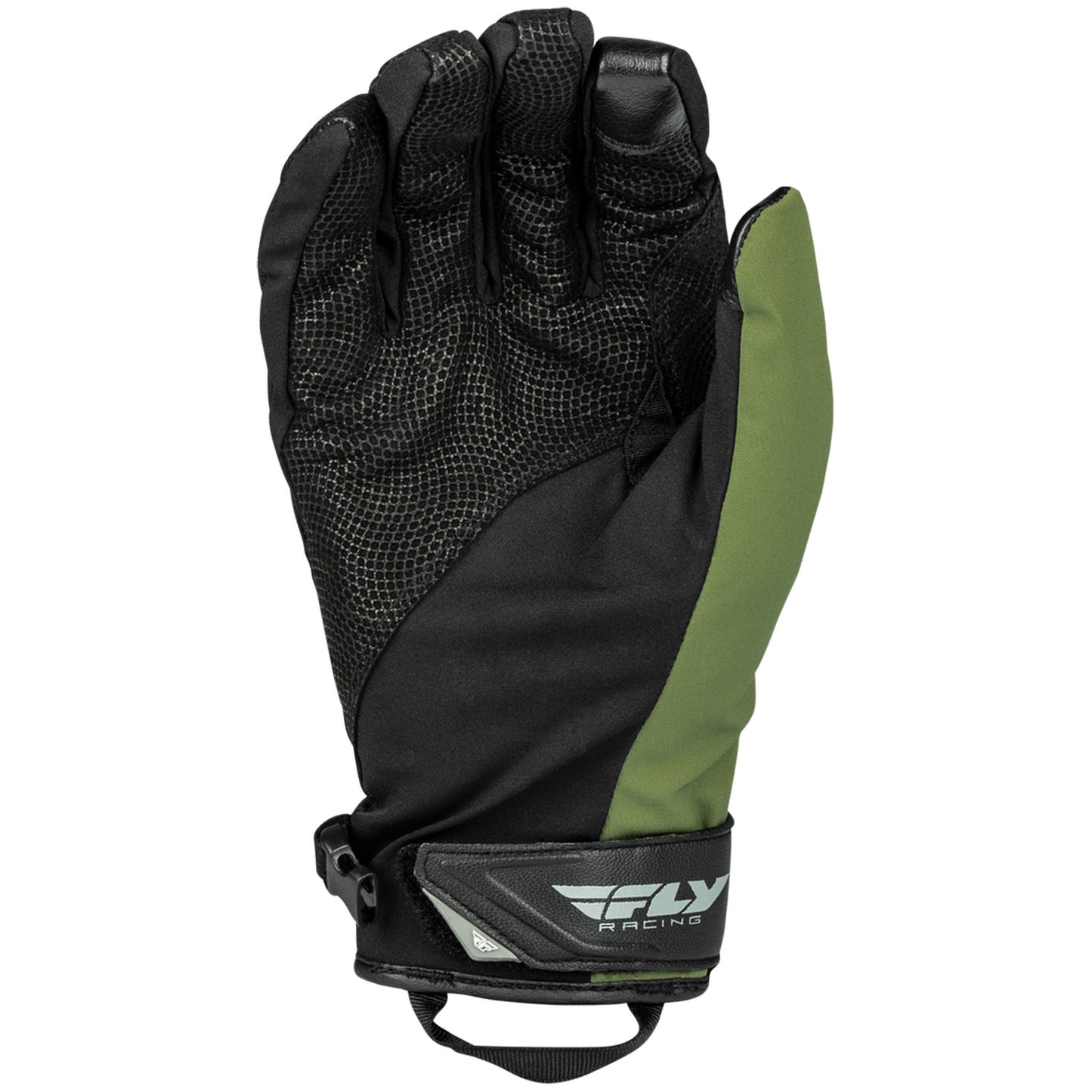 Fly Racing Title Long Cuff Snowmobile Gloves - Black / Olive - 371-0613