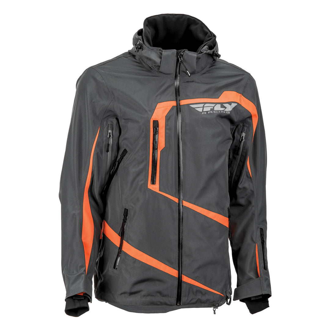 Fly Racing Carbon Jacket Shell(2019) - Grey/Orange - XL - 470-4048X