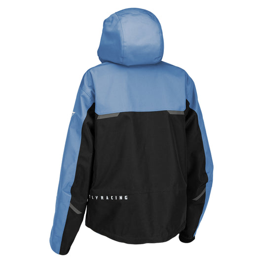Fly Racing Women's Carbon Snow Jacket Shell - Black / Blue - 470-4501