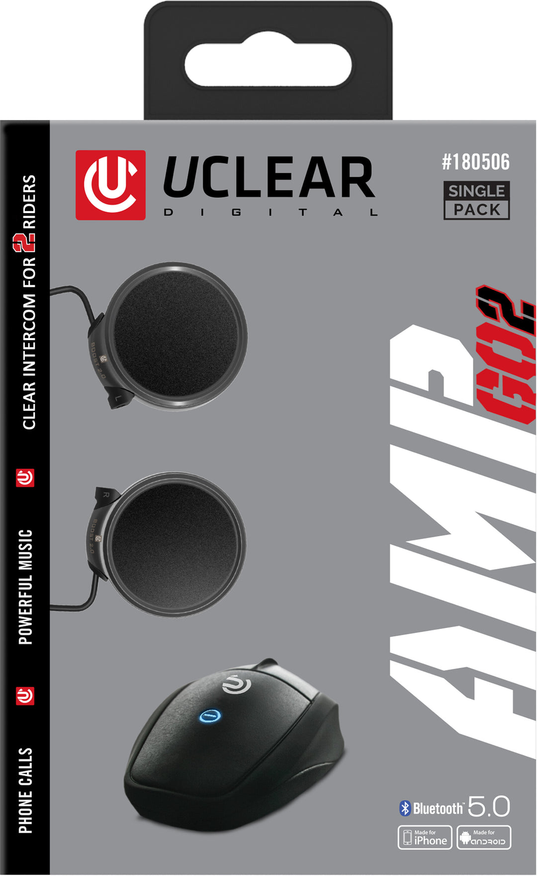 UClear Amp Go 2 Bluetooth Helmet Audio System