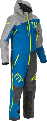 Fly Racing Cobalt Snow Bike Monosuit (Shell) Blue/ Grey/ Hi-Vis 470-4159