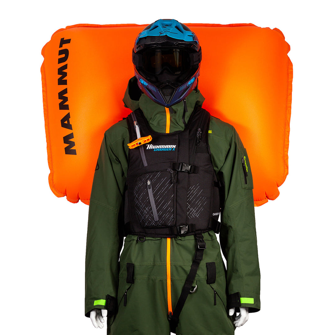 Snowpulse Highmark CHARGER Vest X Removable Airbag 3.0 - Smoke - L/XL
