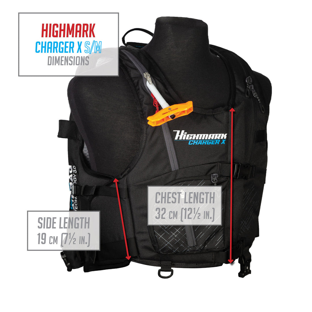 Highmark Charger X Avalanche Airbag Vest S/M Black/ Smoke
