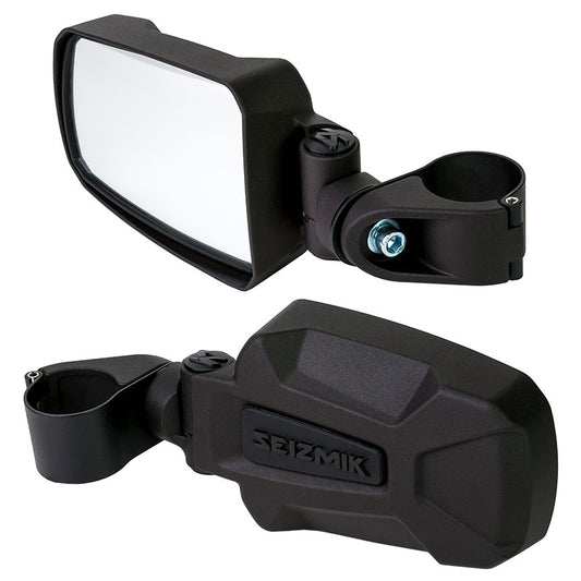 SEIZMIK Pursuit Side View Mirrors – for 1.75″ Round Tube Applications - 56-18071