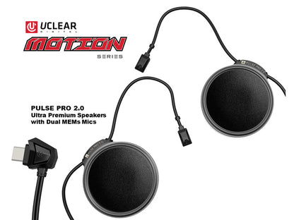 UClear Motion 4 Lite Bluetooth Helmet Audio System - Single Kit