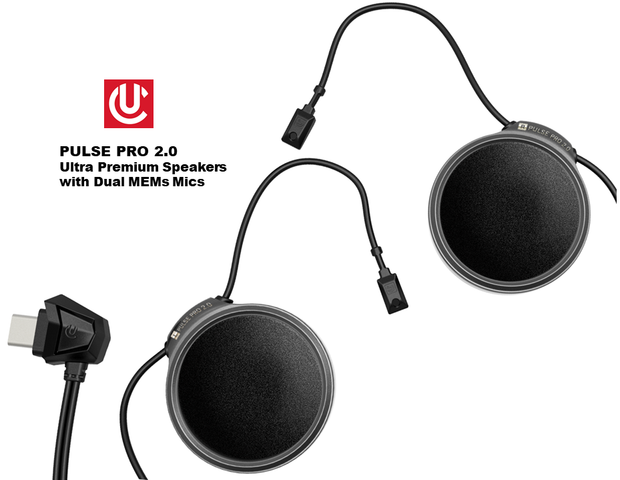UClear Pulse Pro 2.0 Helmet Speaker Set for Motion Series