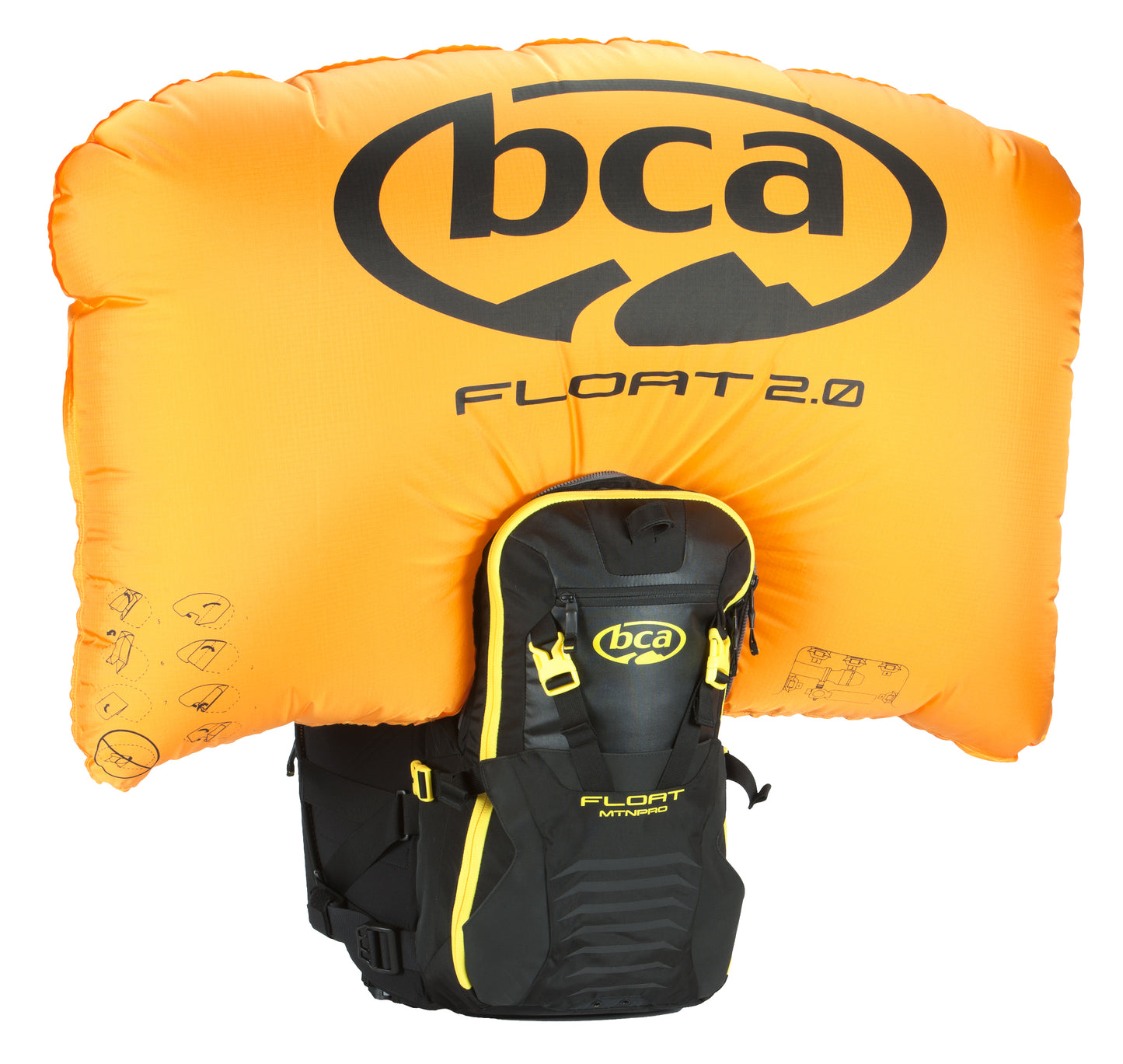 Float MtnPro Avalanche Airbag Vest - M/L black/yellow