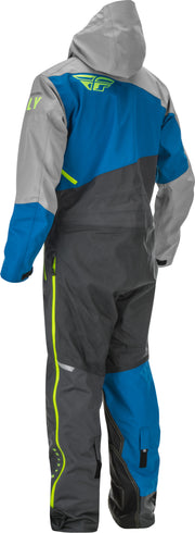 Fly Racing Cobalt Snow Bike Monosuit (Shell) Blue/ Grey/ Hi-Vis 470-4159
